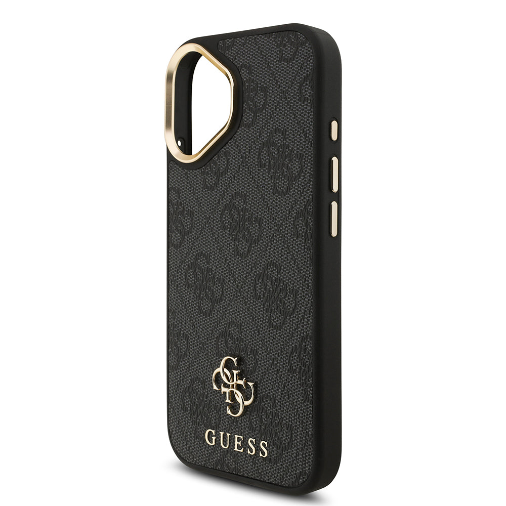 iPhone 17 Guess Orijinal Lisanslı 4G ve Yazı Logolu Kılıf + Ekran Koruyucu + Lens Koruyucu 3in1 Aksesuar Seti