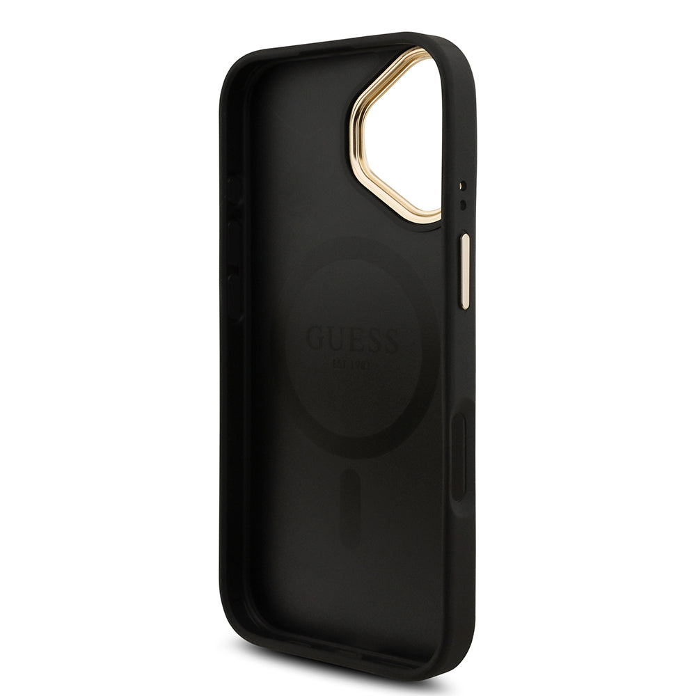 iPhone 17 Guess Orijinal Lisanslı 4G ve Yazı Logolu Kılıf + Ekran Koruyucu + Lens Koruyucu 3in1 Aksesuar Seti