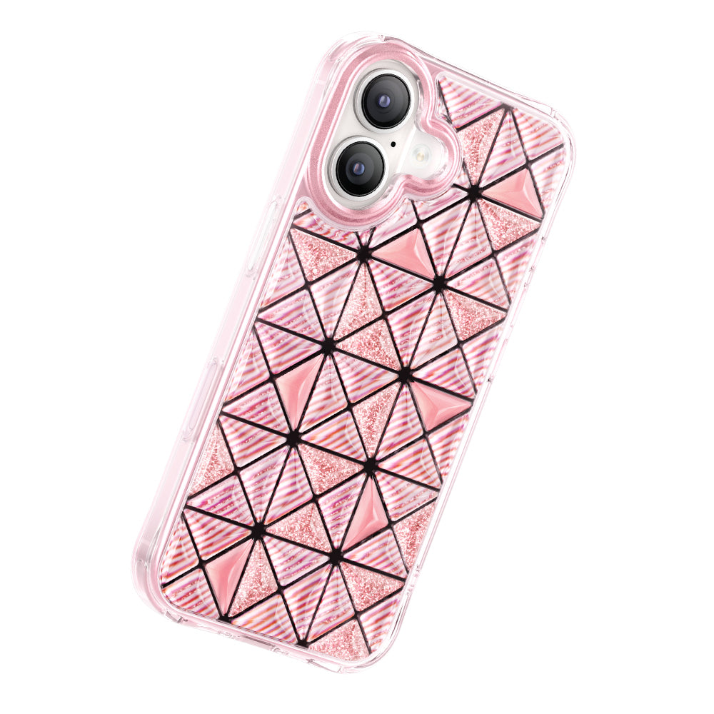 iPhone 17 Kılıf 3D Buz Blok Desenli Zore Paris Kairo TPU Kılıf