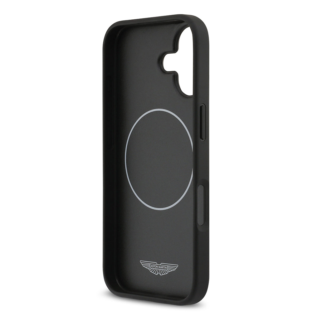 iPhone 17 Kılıf Aston Martin Orijinal Lisanslı M-safe Şarj Özellikli Karbon Fiber Kılıf