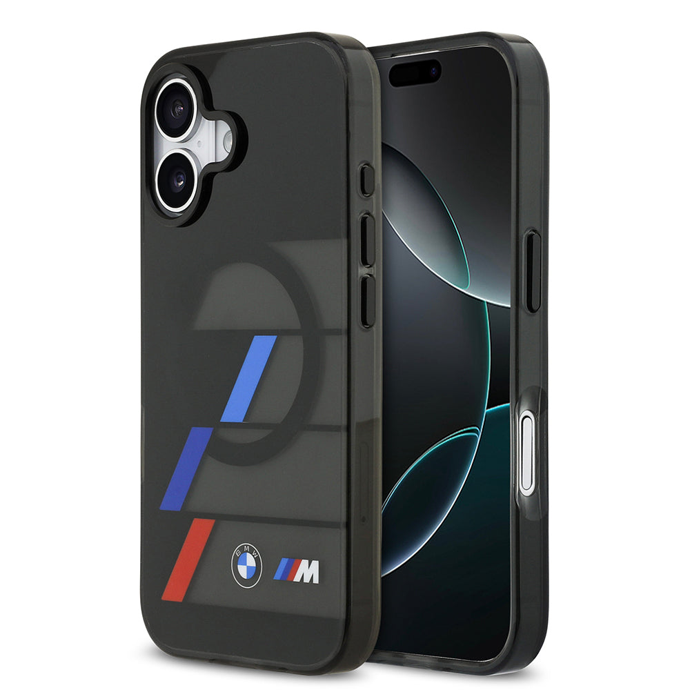 iPhone 17 Kılıf BMW Orijinal Lisanslı M-safe Şarj Özellikli IML Baskılı Üç Renkli M Dizayn Kılıf