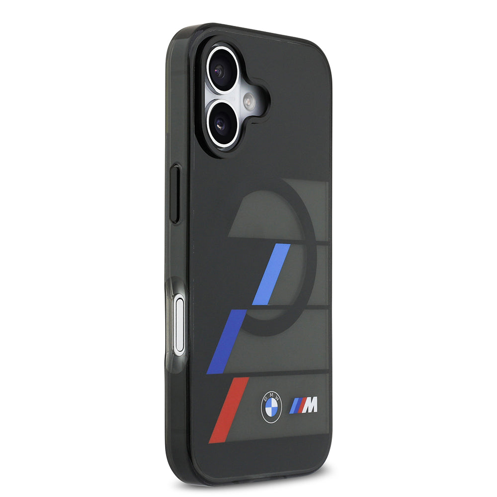 iPhone 17 Kılıf BMW Orijinal Lisanslı M-safe Şarj Özellikli IML Baskılı Üç Renkli M Dizayn Kılıf