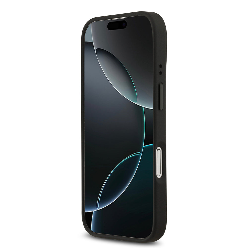 iPhone 17 Kılıf BMW Orijinal Lisanslı M-safe Şarj Özellikli Metal BMW ve M Logolu PU Karbon Tasarımlı Kılıf