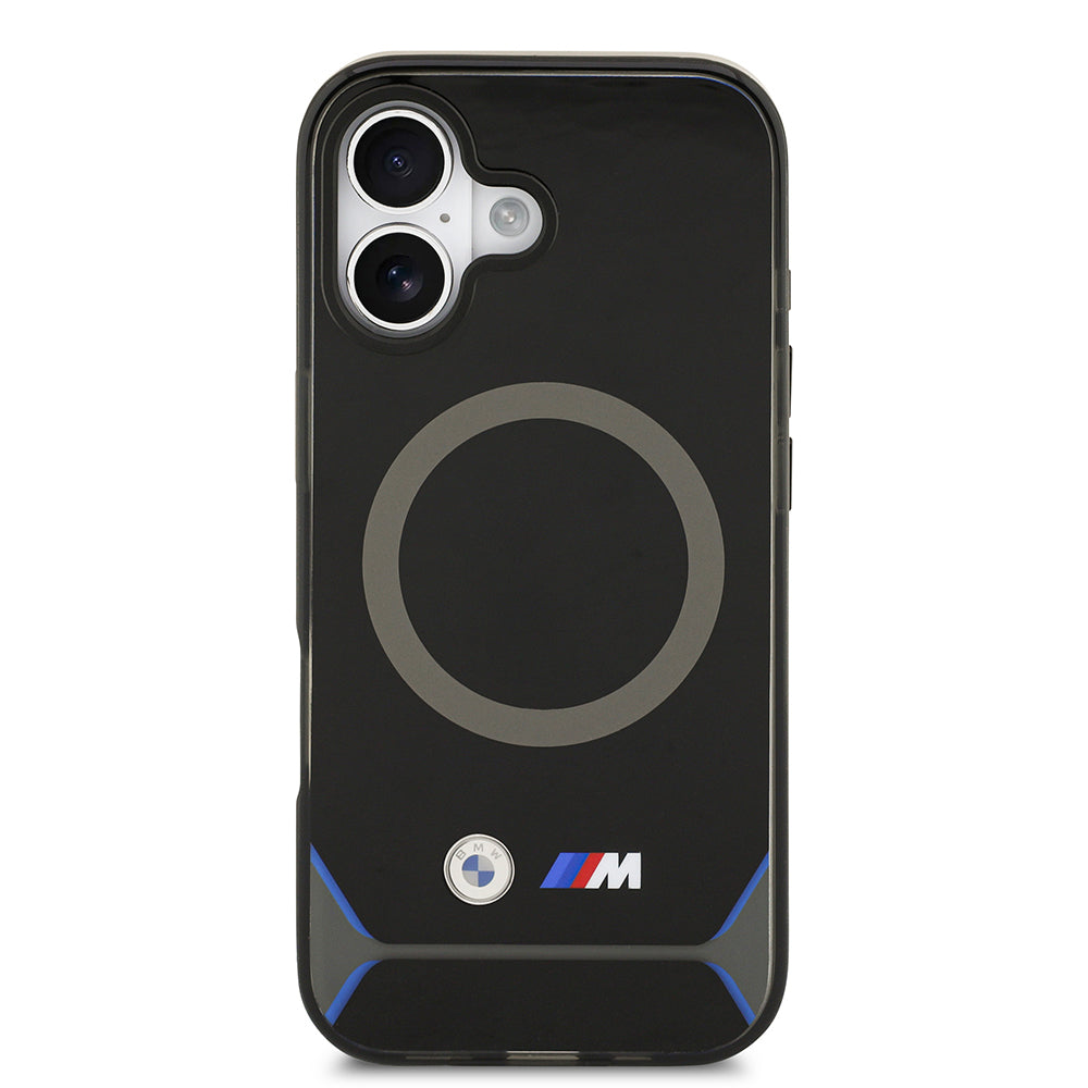 iPhone 17 Kılıf BMW Orijinal Lisanslı M-safe Şarj Özellikli Metal Buton Tasarımlı IML Baskılı M Dizayn Kılıf