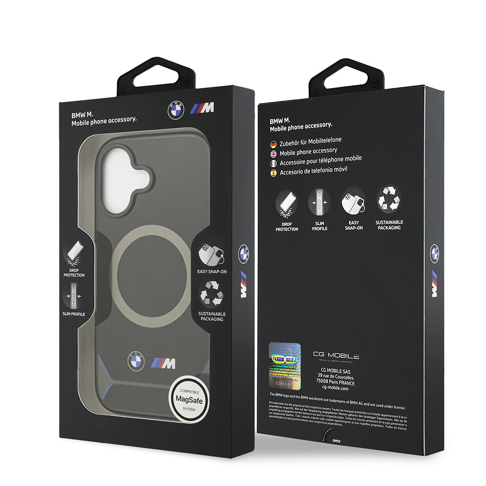 iPhone 17 Kılıf BMW Orijinal Lisanslı M-safe Şarj Özellikli Metal Buton Tasarımlı IML Baskılı M Dizayn Kılıf