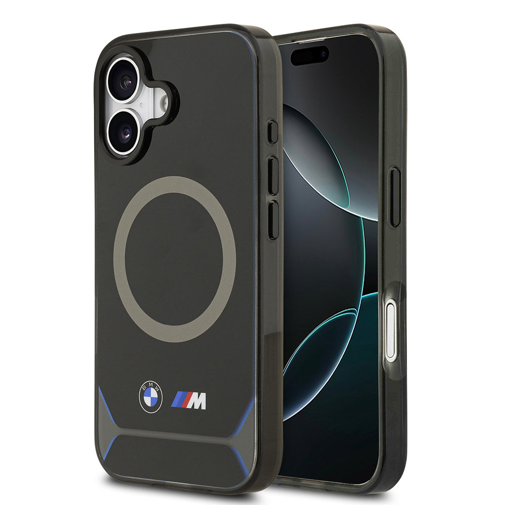 iPhone 17 Kılıf BMW Orijinal Lisanslı M-safe Şarj Özellikli Metal Buton Tasarımlı IML Baskılı M Dizayn Kılıf