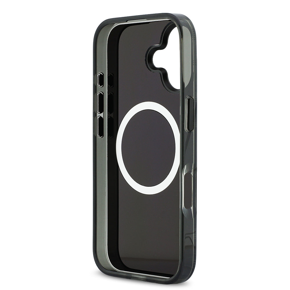 iPhone 17 Kılıf BMW Orijinal Lisanslı M-safe Şarj Özellikli Metal Kamera Butonlu Yatay Şeritli M Dizayn Kılıf