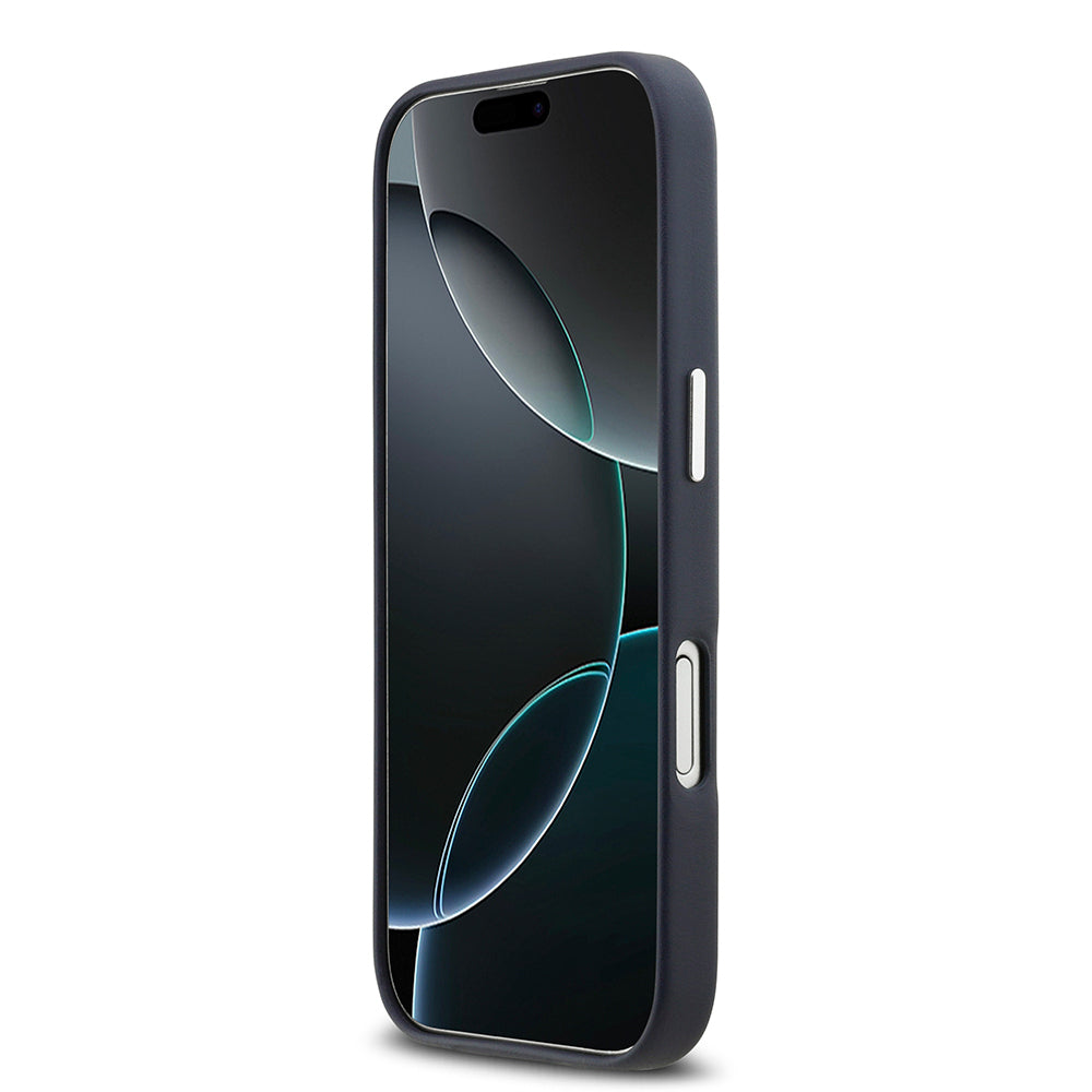 iPhone 17 Kılıf BMW Orijinal Lisanslı M-safe Şarj Özellikli Metal Logolu Tam Kaplama Deri Kılıf