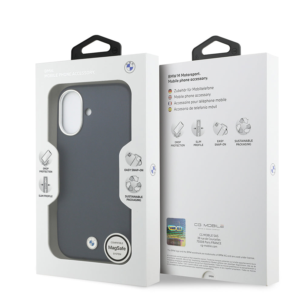 iPhone 17 Kılıf BMW Orijinal Lisanslı M-safe Şarj Özellikli Metal Logolu Tam Kaplama Deri Kılıf