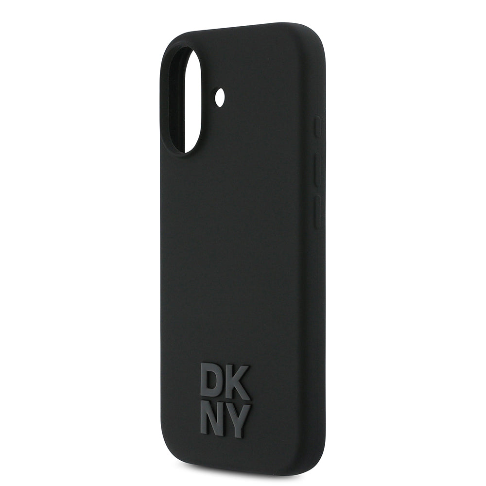 iPhone 17 Kılıf DKNY Orjinal Lisanslı M-safe Şarj Özellikli Metal Logolu Silikon Kılıf