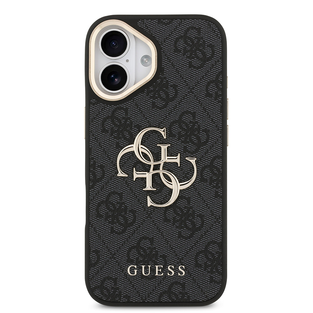 iPhone 17 Kılıf Guess Orijinal Lisanslı 4G Büyük Metal Logolu Kalın Askılı Kılıf