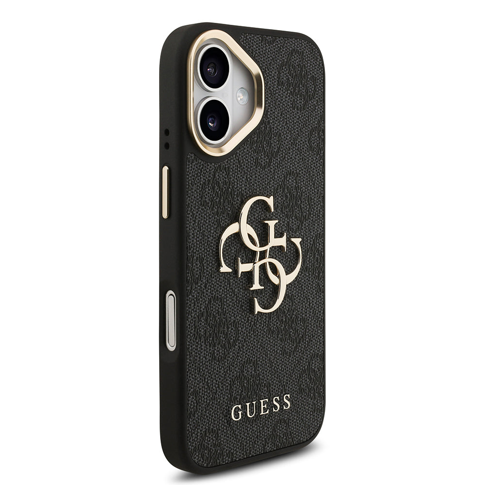 iPhone 17 Kılıf Guess Orijinal Lisanslı 4G Büyük Metal Logolu Kalın Askılı Kılıf