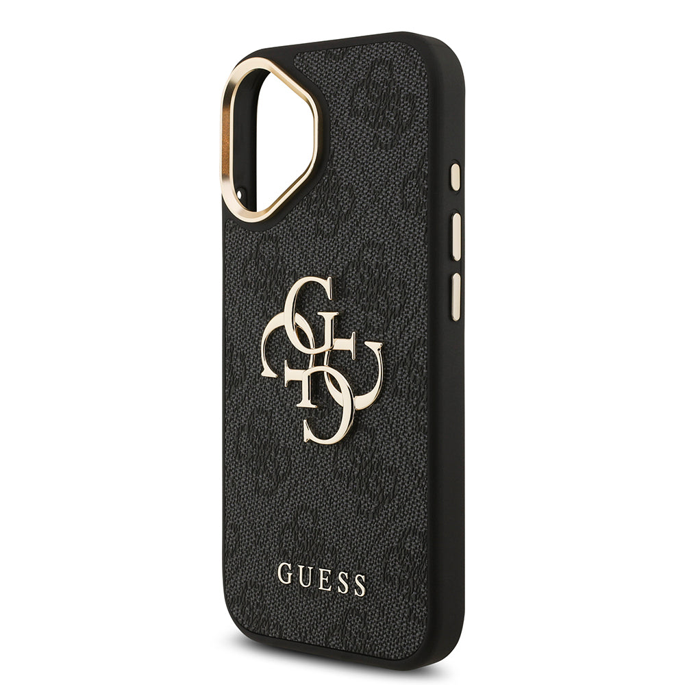 iPhone 17 Kılıf Guess Orijinal Lisanslı 4G Büyük Metal Logolu Kalın Askılı Kılıf
