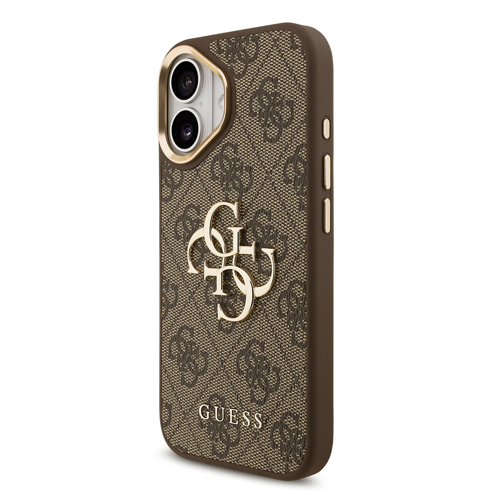 iPhone 17 Kılıf Guess Orijinal Lisanslı 4G Büyük Metal Logolu Kalın Askılı Kılıf