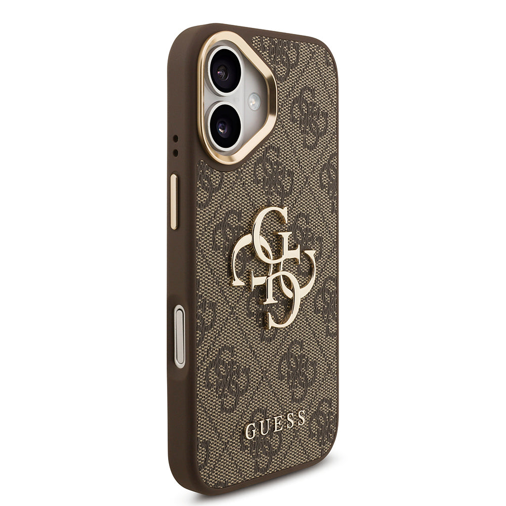 iPhone 17 Kılıf Guess Orijinal Lisanslı 4G Büyük Metal Logolu Kalın Askılı Kılıf