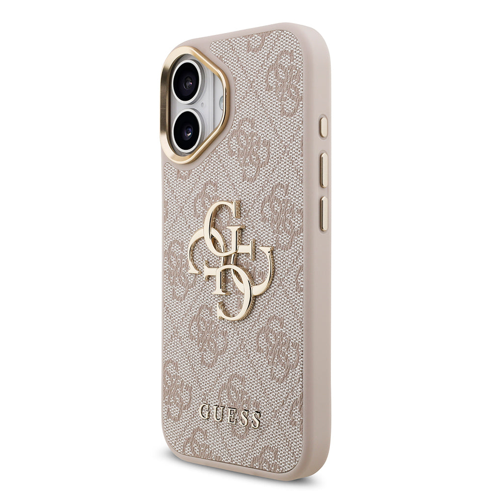 iPhone 17 Kılıf Guess Orijinal Lisanslı 4G Büyük Metal Logolu Kalın Askılı Kılıf