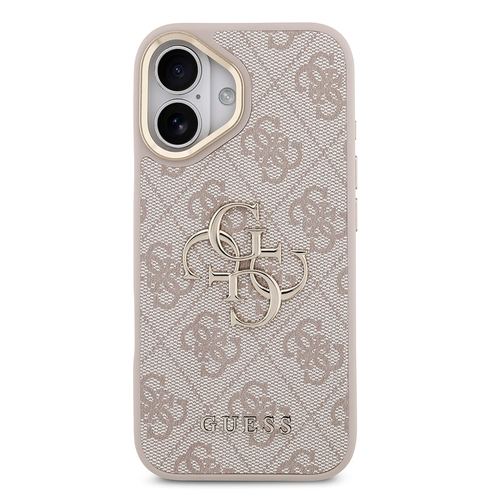 iPhone 17 Kılıf Guess Orijinal Lisanslı 4G Büyük Metal Logolu Kalın Askılı Kılıf