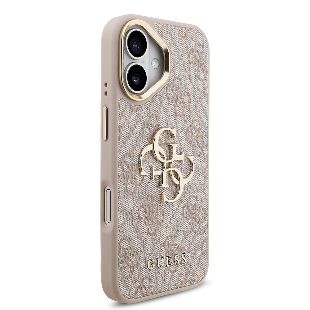 iPhone 17 Kılıf Guess Orijinal Lisanslı 4G Büyük Metal Logolu Kalın Askılı Kılıf