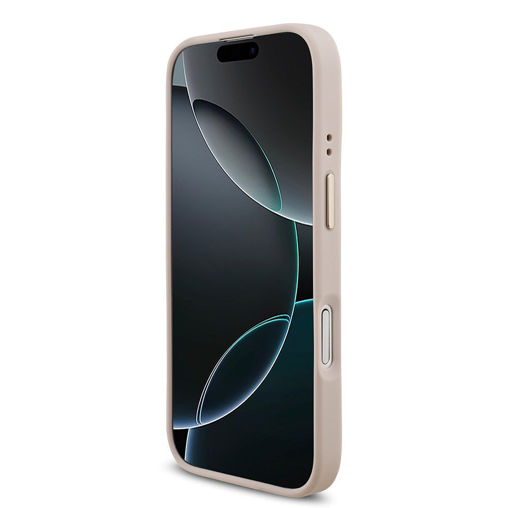 iPhone 17 Kılıf Guess Orijinal Lisanslı 4G Büyük Metal Logolu Kalın Askılı Kılıf