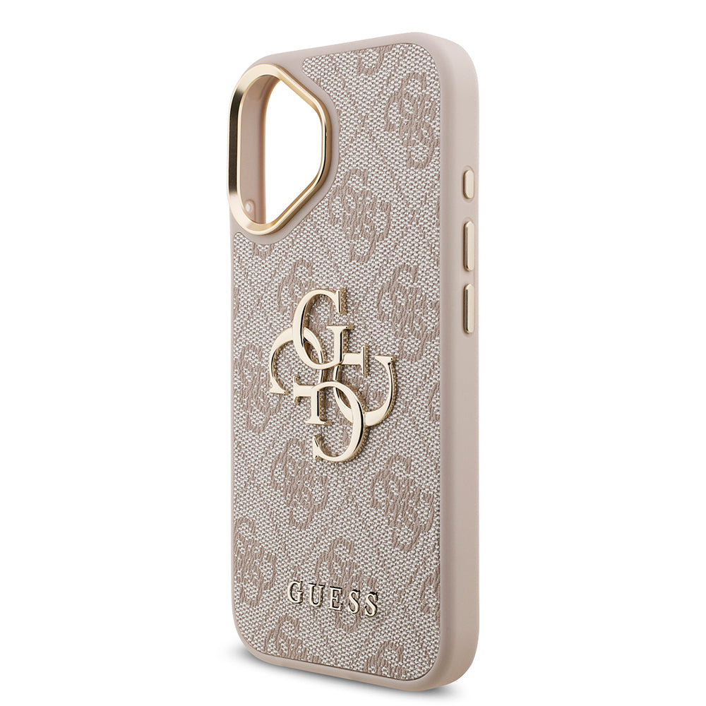 iPhone 17 Kılıf Guess Orijinal Lisanslı 4G Büyük Metal Logolu Kalın Askılı Kılıf