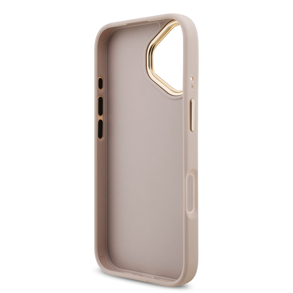 iPhone 17 Kılıf Guess Orijinal Lisanslı 4G Büyük Metal Logolu Kalın Askılı Kılıf