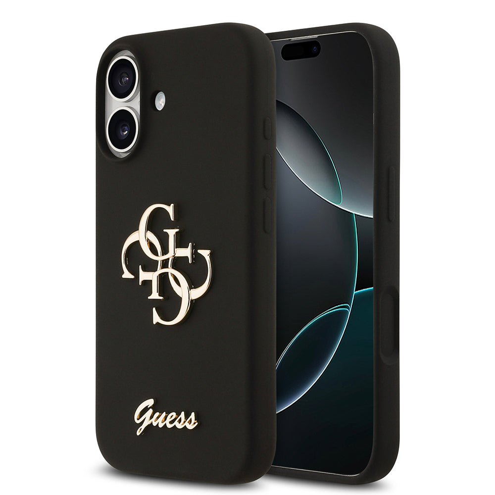 iPhone 17 Kılıf Guess Orijinal Lisanslı Grained Yazı Logolu Kılıf