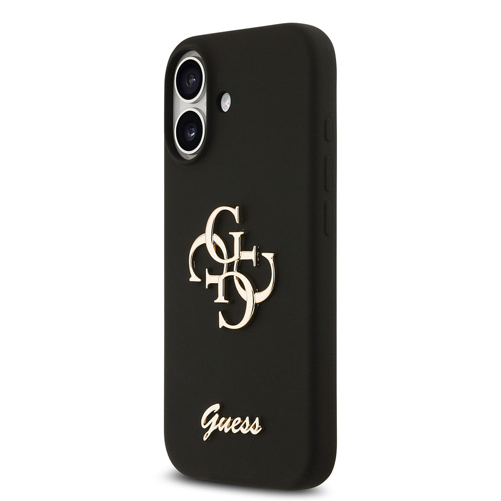 iPhone 17 Kılıf Guess Orijinal Lisanslı Grained Yazı Logolu Kılıf