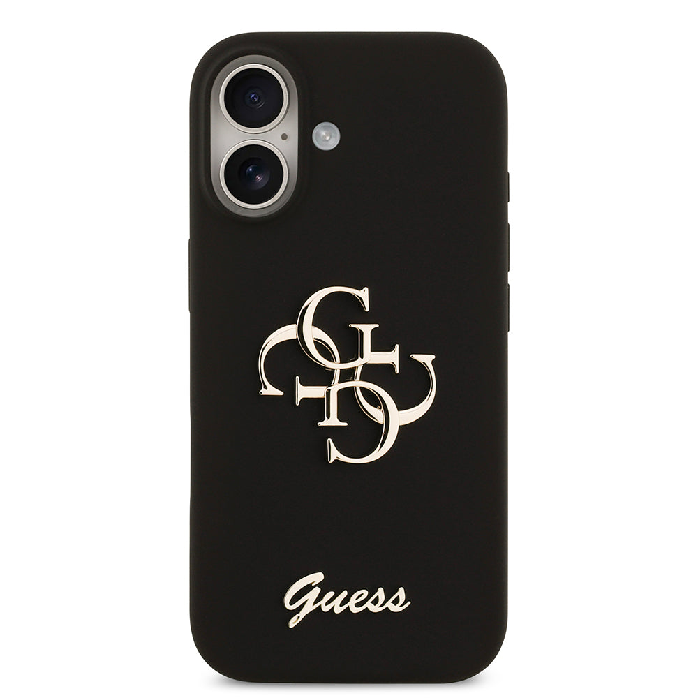 iPhone 17 Kılıf Guess Orijinal Lisanslı Grained Yazı Logolu Kılıf