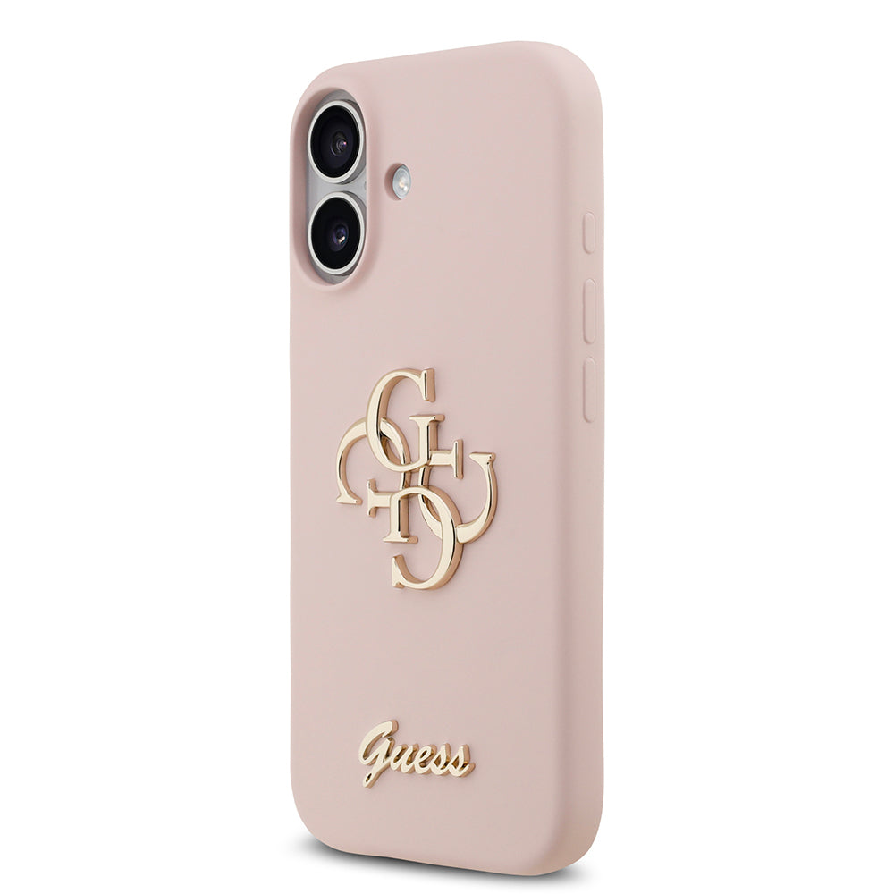 iPhone 17 Kılıf Guess Orijinal Lisanslı Grained Yazı Logolu Kılıf