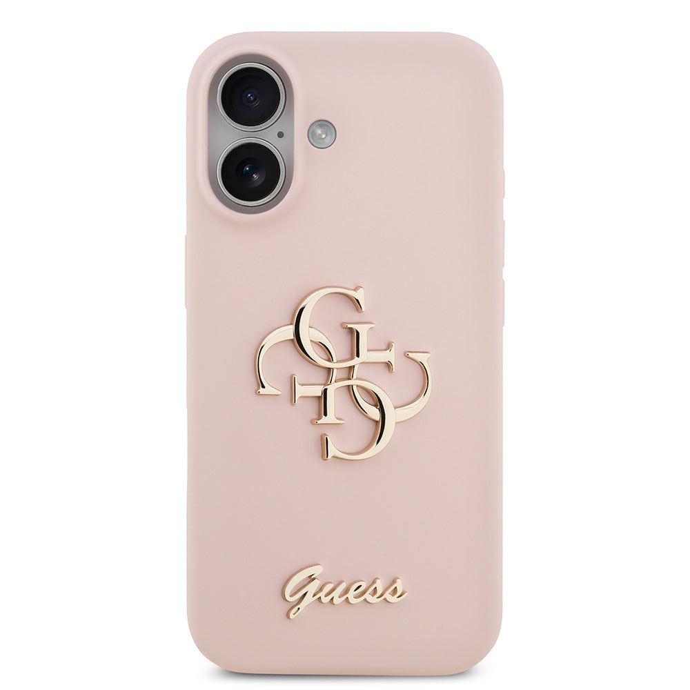 iPhone 17 Kılıf Guess Orijinal Lisanslı Grained Yazı Logolu Kılıf