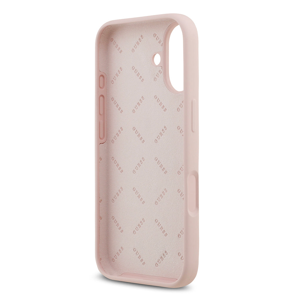 iPhone 17 Kılıf Guess Orijinal Lisanslı Grained Yazı Logolu Kılıf