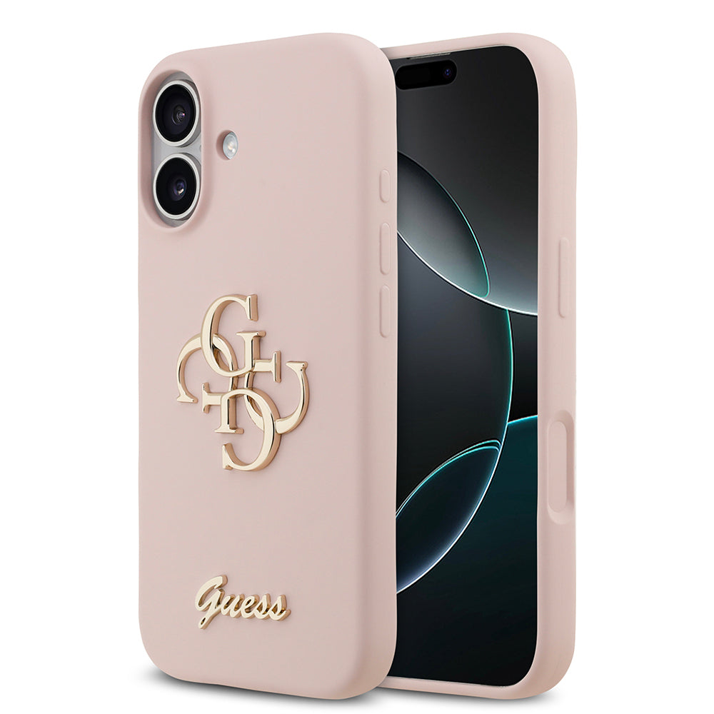 iPhone 17 Kılıf Guess Orijinal Lisanslı Grained Yazı Logolu Kılıf
