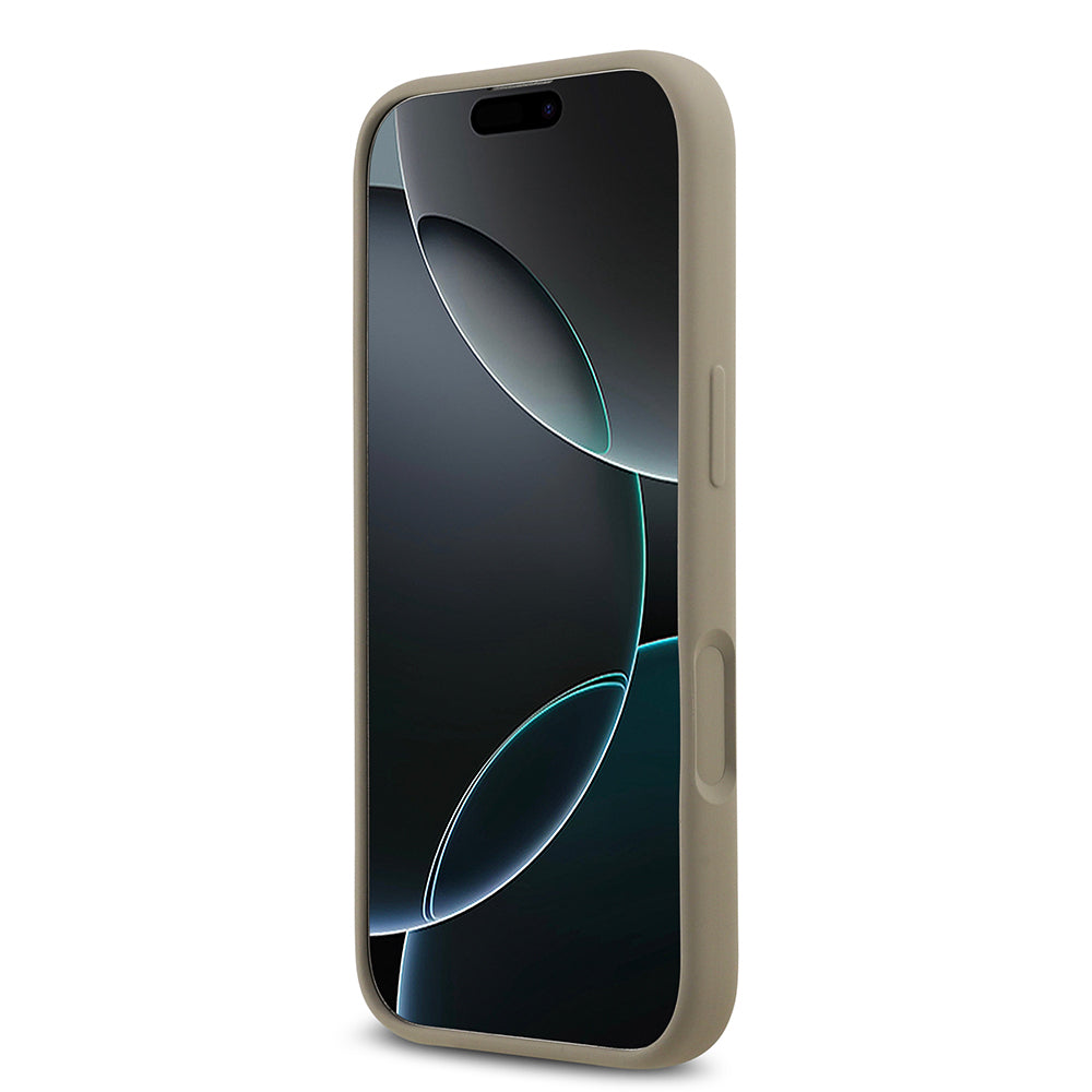 iPhone 17 Kılıf Guess Orijinal Lisanslı Grained Yazı Logolu Kılıf