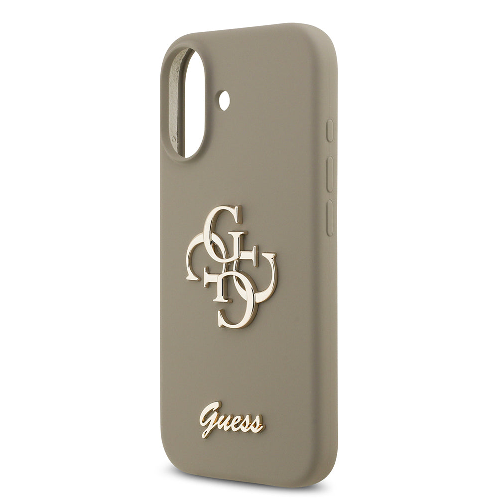 iPhone 17 Kılıf Guess Orijinal Lisanslı Grained Yazı Logolu Kılıf