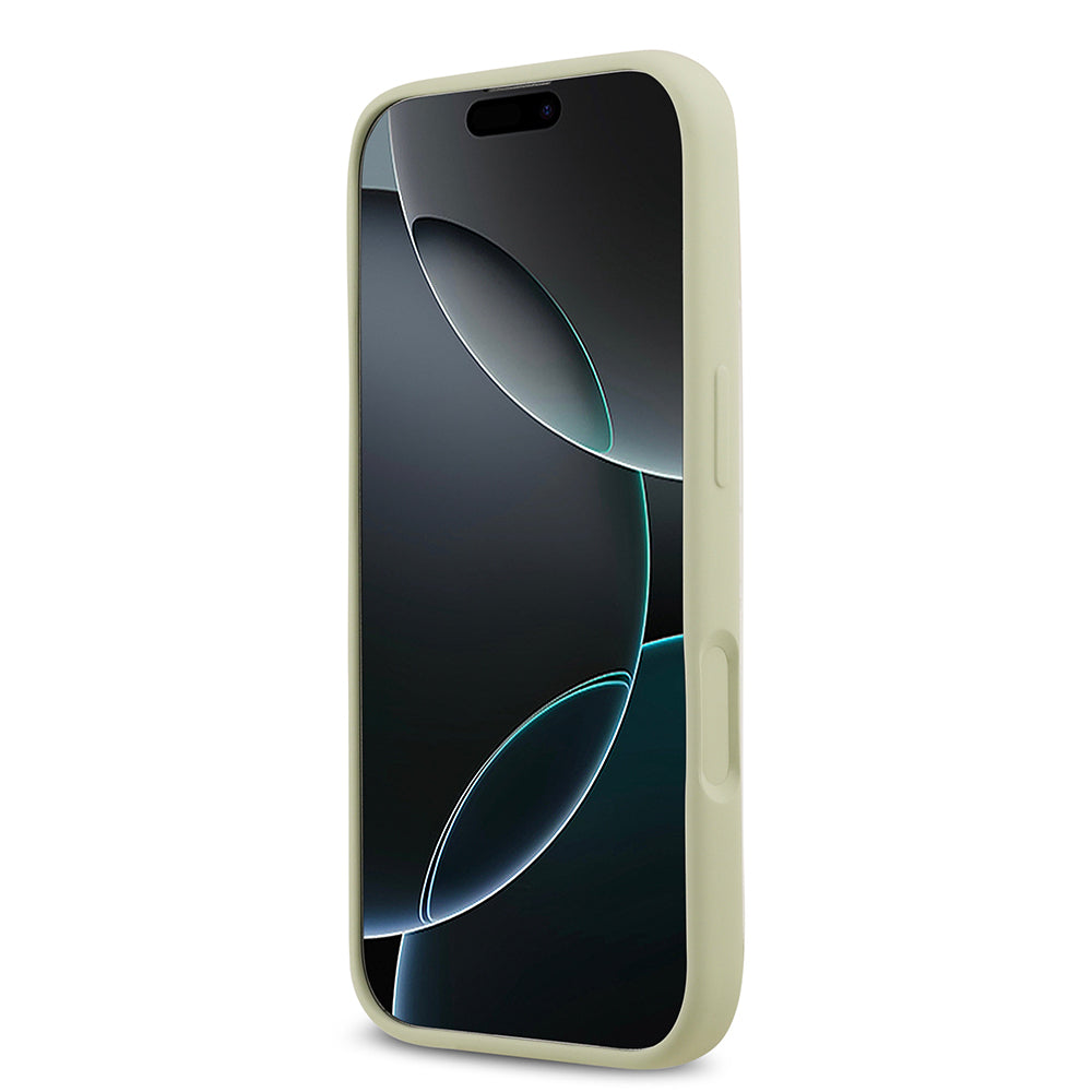 iPhone 17 Kılıf Guess Orijinal Lisanslı Grained Yazı Logolu Kılıf