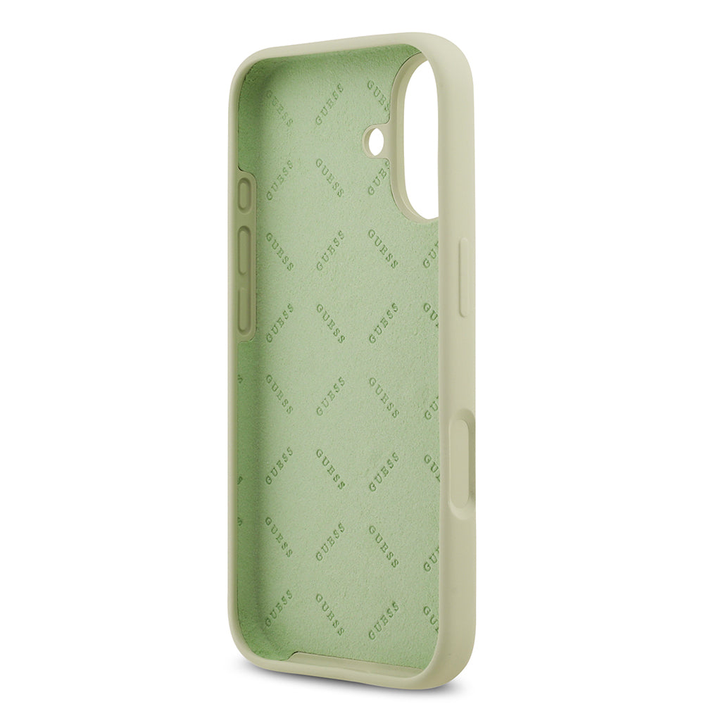 iPhone 17 Kılıf Guess Orijinal Lisanslı Grained Yazı Logolu Kılıf