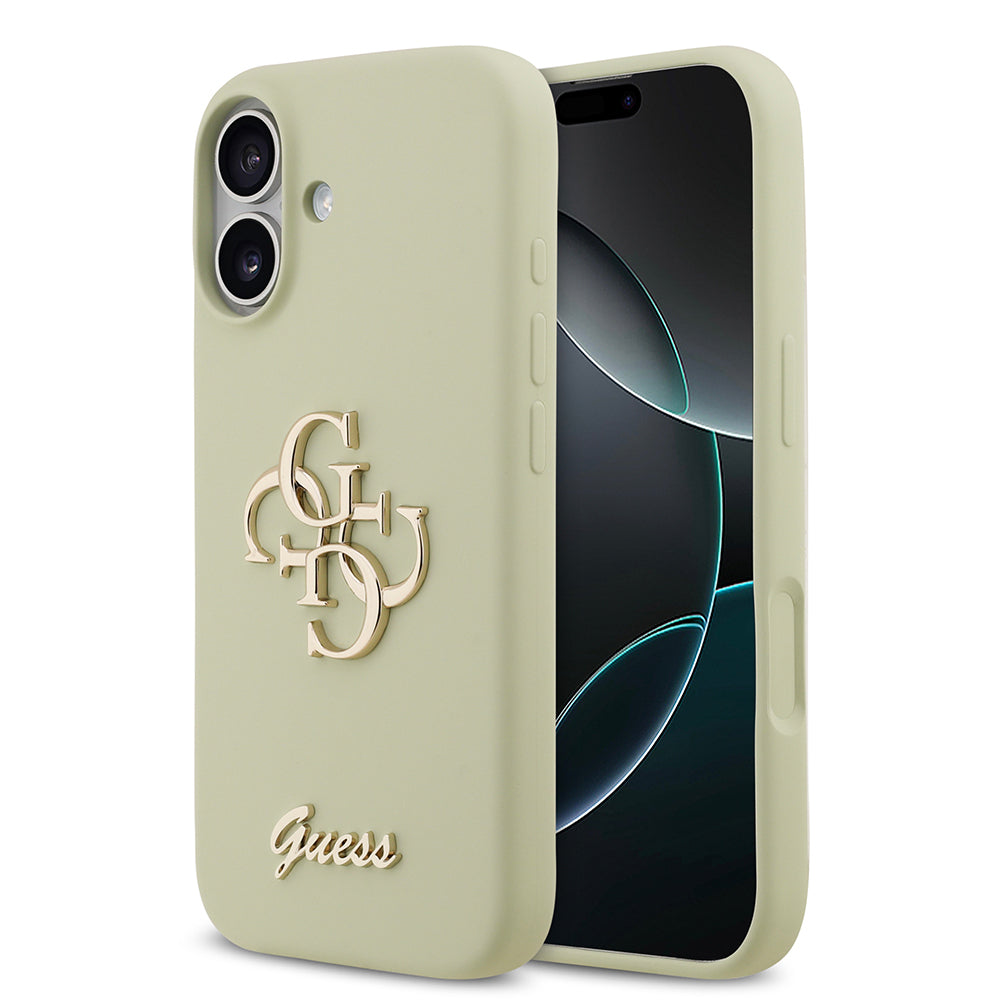 iPhone 17 Kılıf Guess Orijinal Lisanslı Grained Yazı Logolu Kılıf