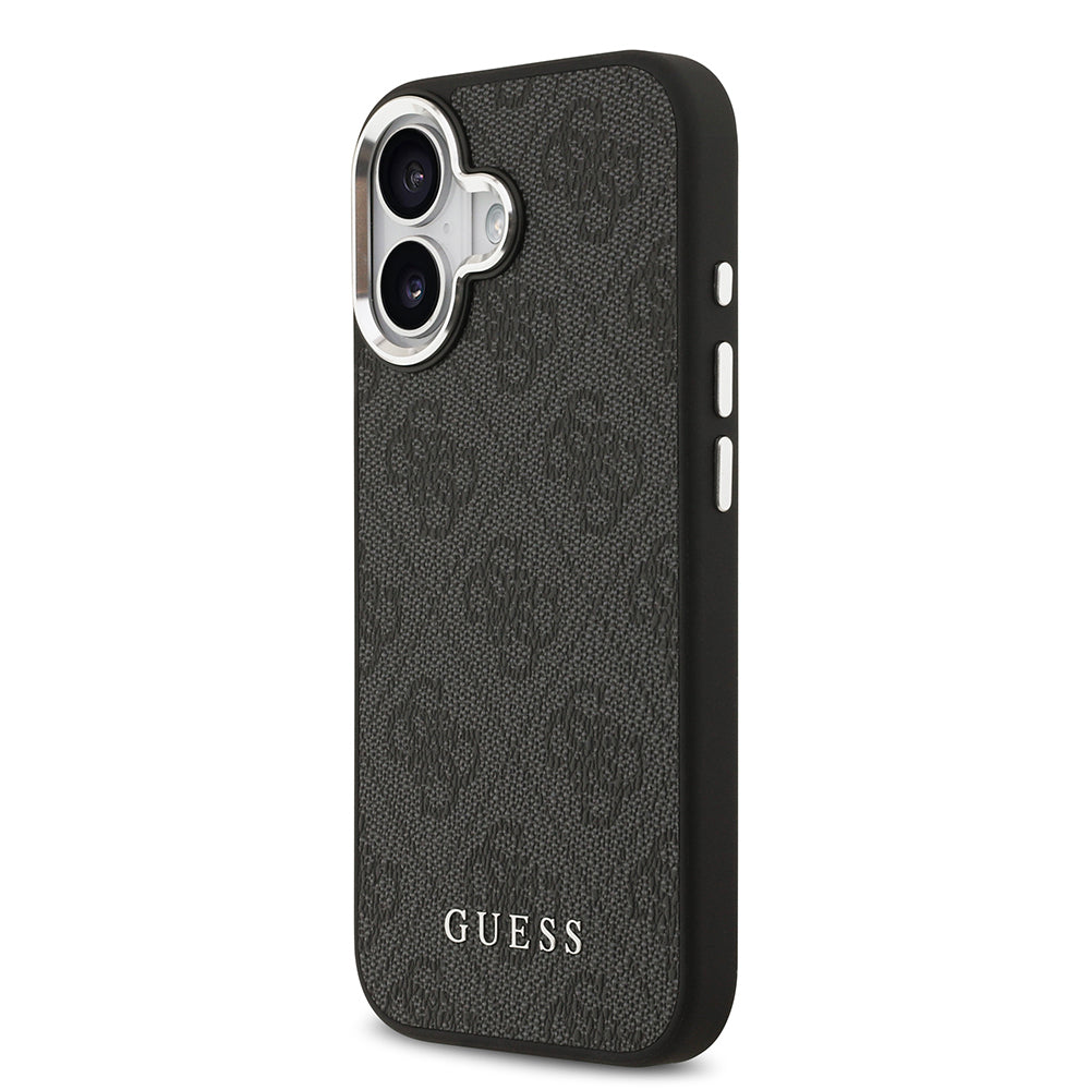 iPhone 17 Kılıf Guess Orijinal Lisanslı M-safe Şarj Özellikli 4G Klasik Yazı Logolu Kılıf