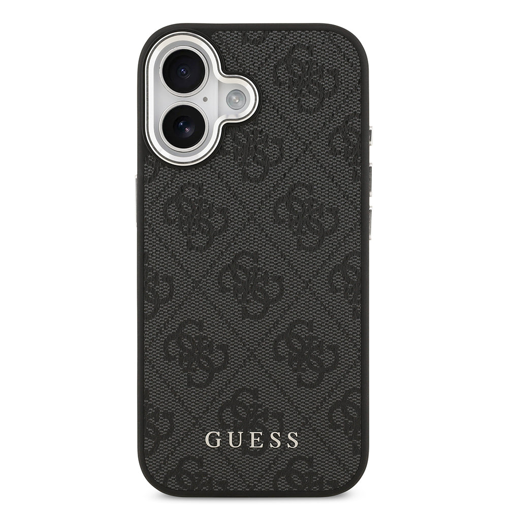 iPhone 17 Kılıf Guess Orijinal Lisanslı M-safe Şarj Özellikli 4G Klasik Yazı Logolu Kılıf