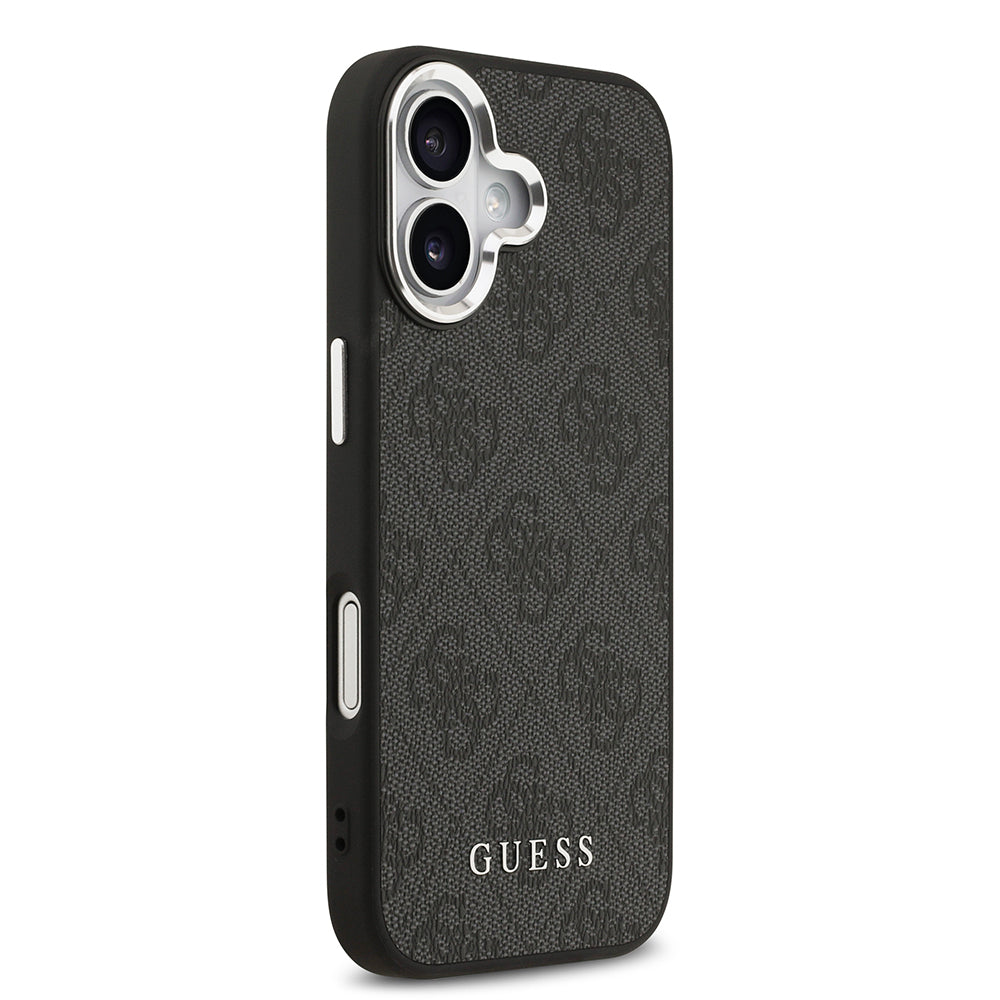 iPhone 17 Kılıf Guess Orijinal Lisanslı M-safe Şarj Özellikli 4G Klasik Yazı Logolu Kılıf