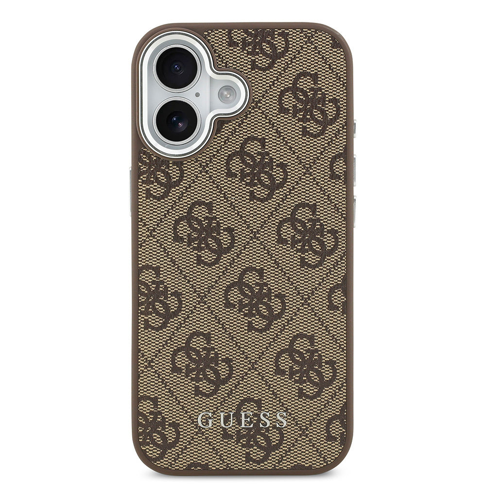 iPhone 17 Kılıf Guess Orijinal Lisanslı M-safe Şarj Özellikli 4G Klasik Yazı Logolu Kılıf