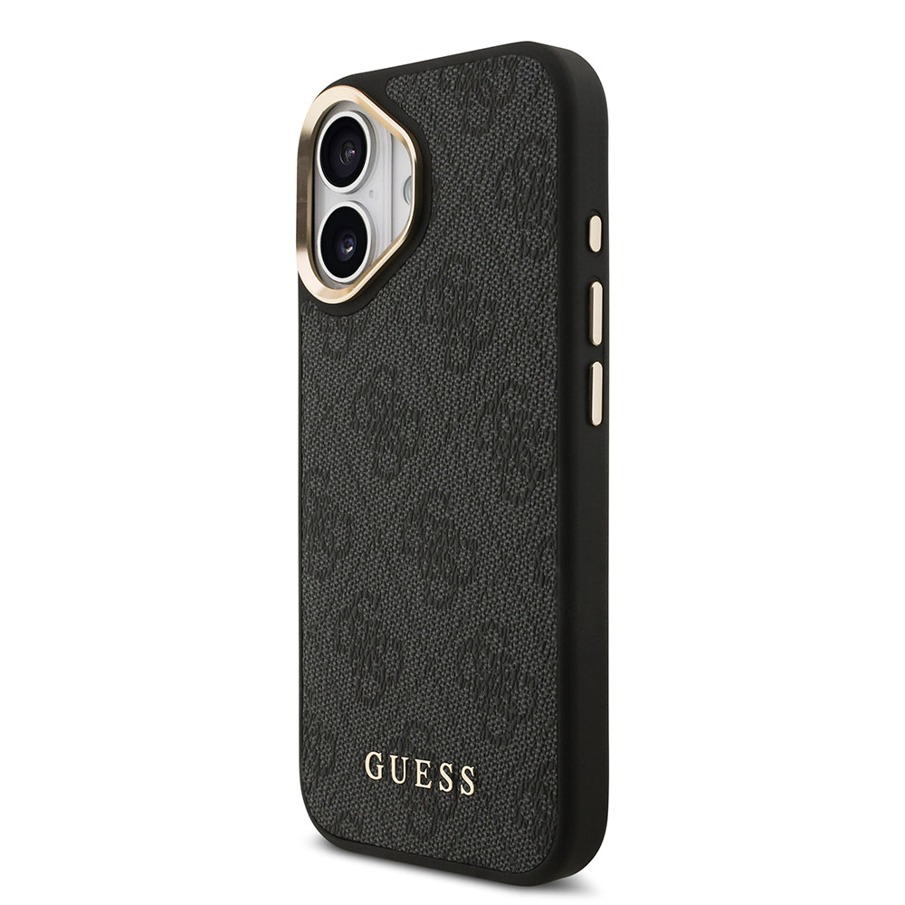 iPhone 17 Kılıf Guess Orijinal Lisanslı M-safe Şarj Özellikli Askılı ve 4G Logo Kartlıklı Kılıf