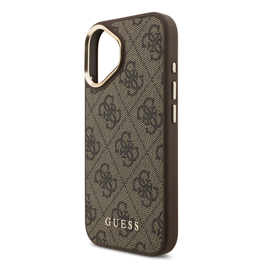 iPhone 17 Kılıf Guess Orijinal Lisanslı M-safe Şarj Özellikli Askılı ve 4G Logo Kartlıklı Kılıf