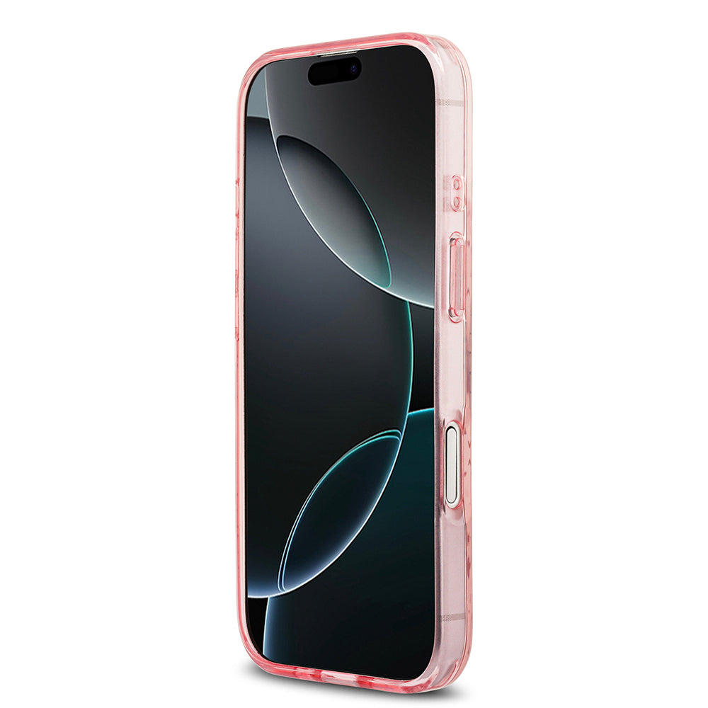 iPhone 17 Kılıf Guess Orijinal Lisanslı M-safe Şarj Özellikli IML Baskılı Klasik Logolu 4G Desenli Kılıf