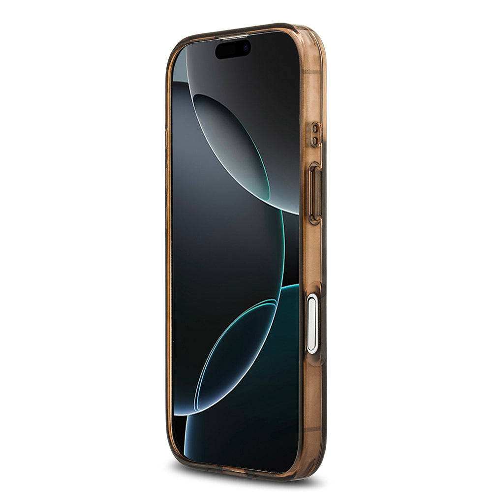 iPhone 17 Kılıf Guess Orijinal Lisanslı M-safe Şarj Özellikli IML Baskılı Klasik Logolu 4G Desenli Kılıf
