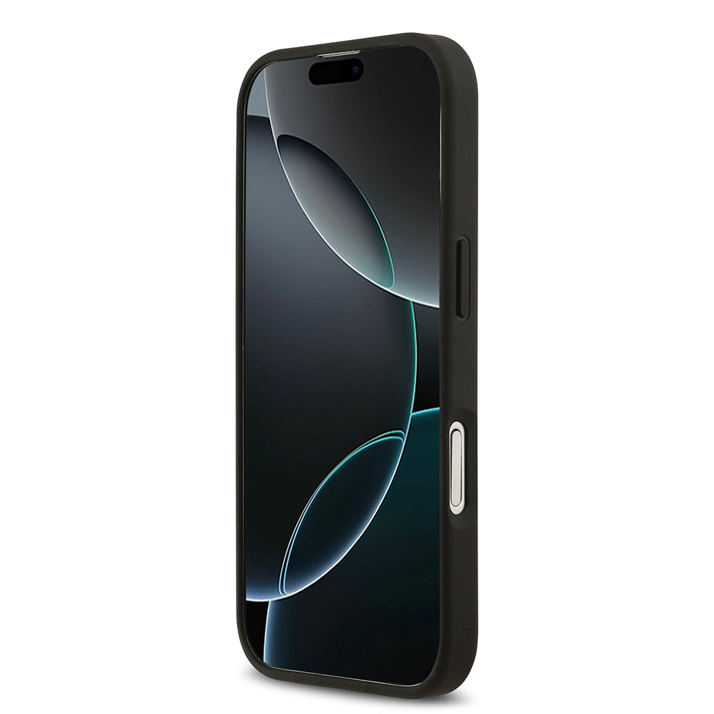 iPhone 17 Kılıf Guess Orijinal Lisanslı M-safe Şarj Özellikli Yazı Logolu Circle Classic Kılıf