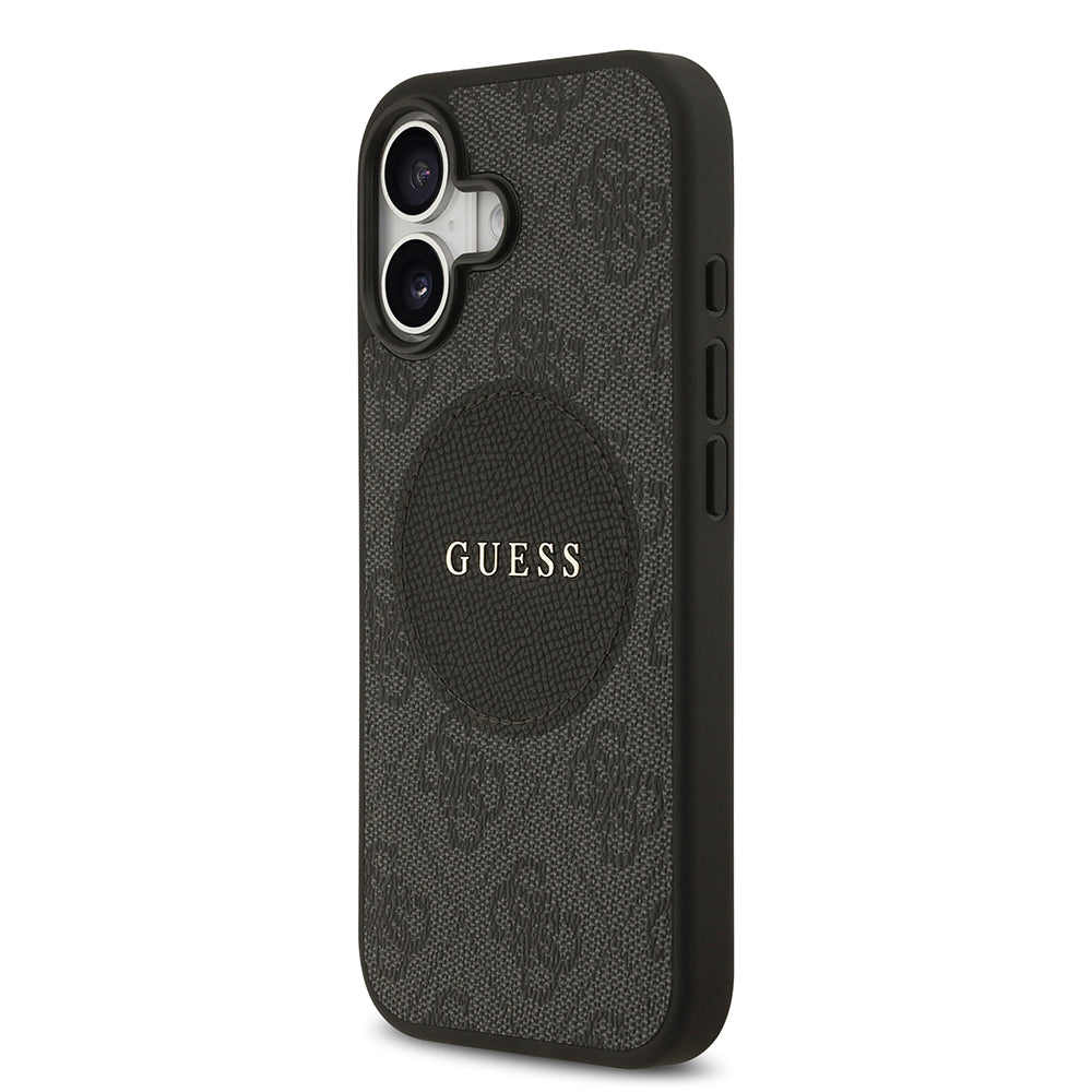 iPhone 17 Kılıf Guess Orijinal Lisanslı M-safe Şarj Özellikli Yazı Logolu Circle Classic Kılıf