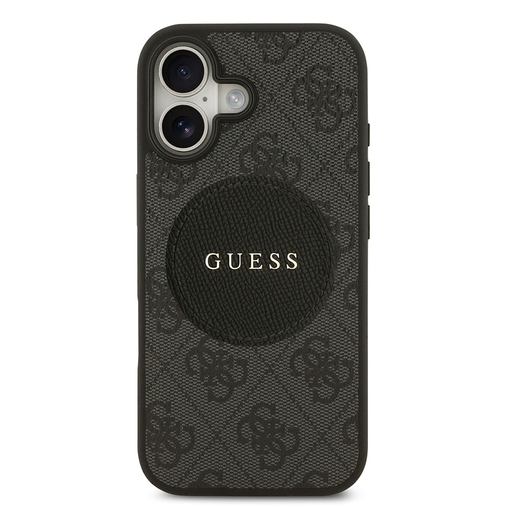 iPhone 17 Kılıf Guess Orijinal Lisanslı M-safe Şarj Özellikli Yazı Logolu Circle Classic Kılıf