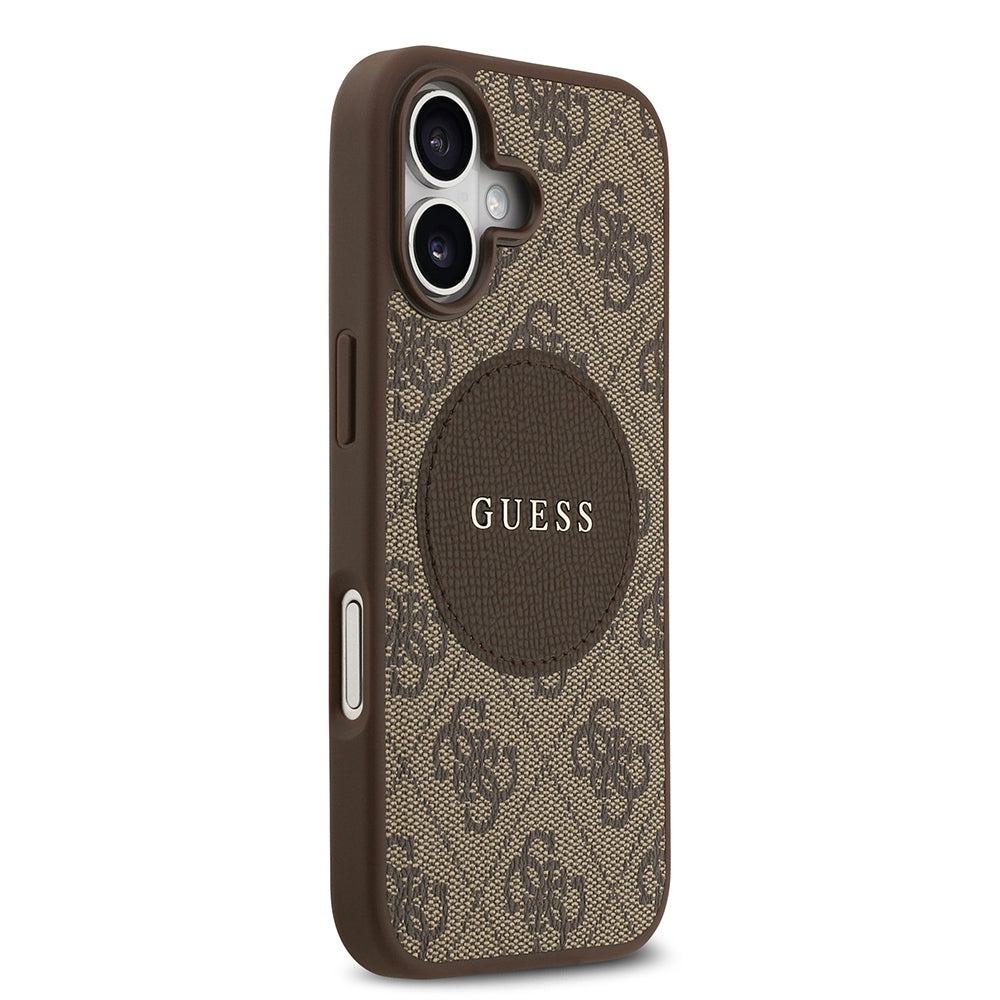 iPhone 17 Kılıf Guess Orijinal Lisanslı M-safe Şarj Özellikli Yazı Logolu Circle Classic Kılıf