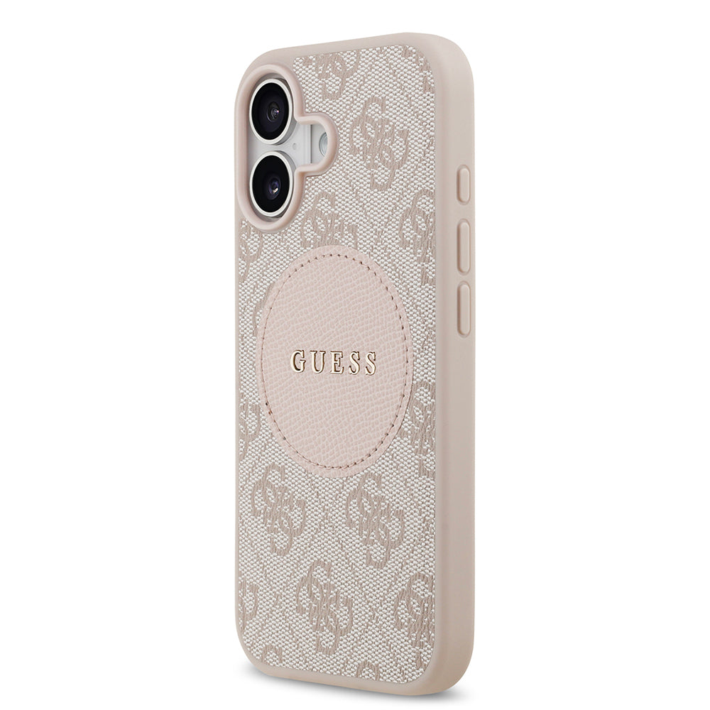 iPhone 17 Kılıf Guess Orijinal Lisanslı M-safe Şarj Özellikli Yazı Logolu Circle Classic Kılıf